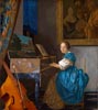 Vermeer Dame assise etagrave; l'épinette
