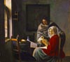 Vermeer la leçon de musique interrompue