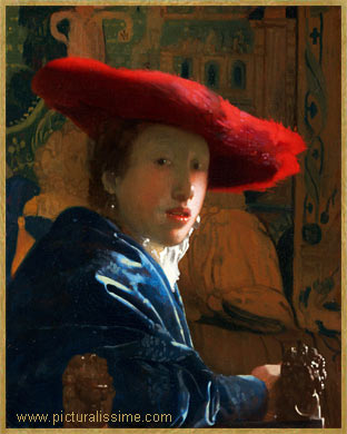 Vermeer Jeune fille au chapeau rouge