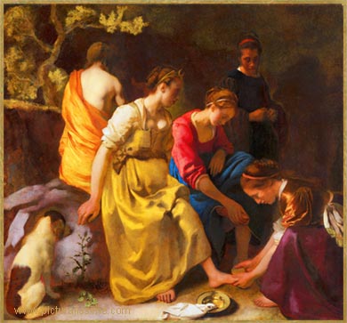 Vermeer Dianes et ses compagnes