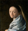 Vermeer étude portrait de jeune femme