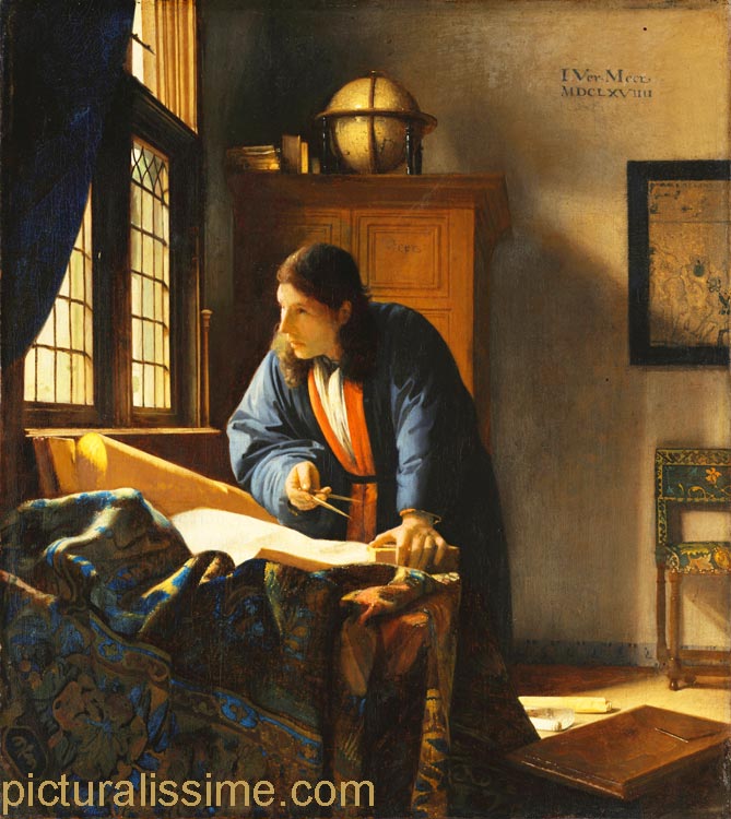 copie reproduction Vermeer le géographe