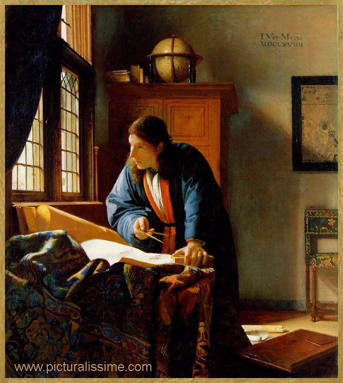 copie reproduction Vermeer le géographe