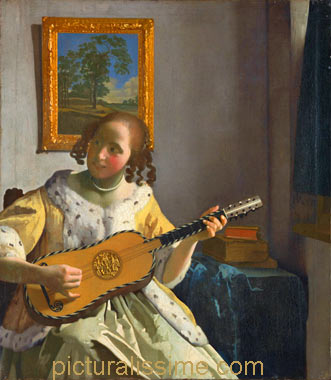 Vermeer Joueuse de guitare
