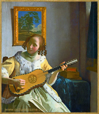 Vermeer Joueuse de guitare