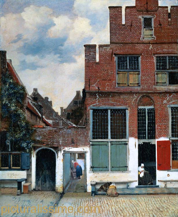 copie reproduction Vermeer Ruelle à Delph