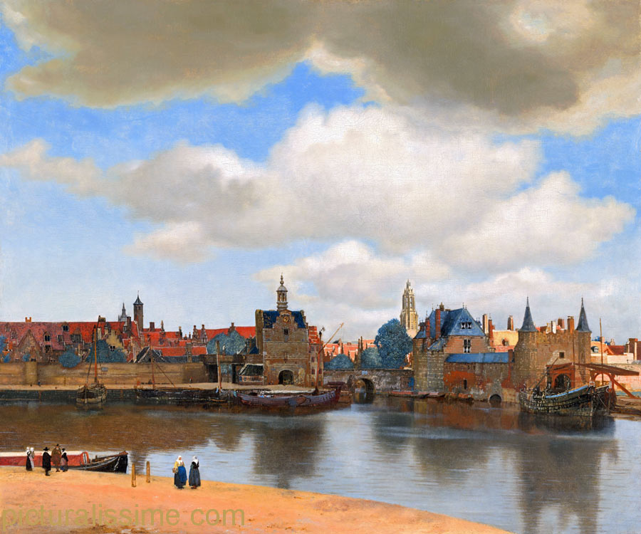 copiereproduction Vermeer vue de Delft