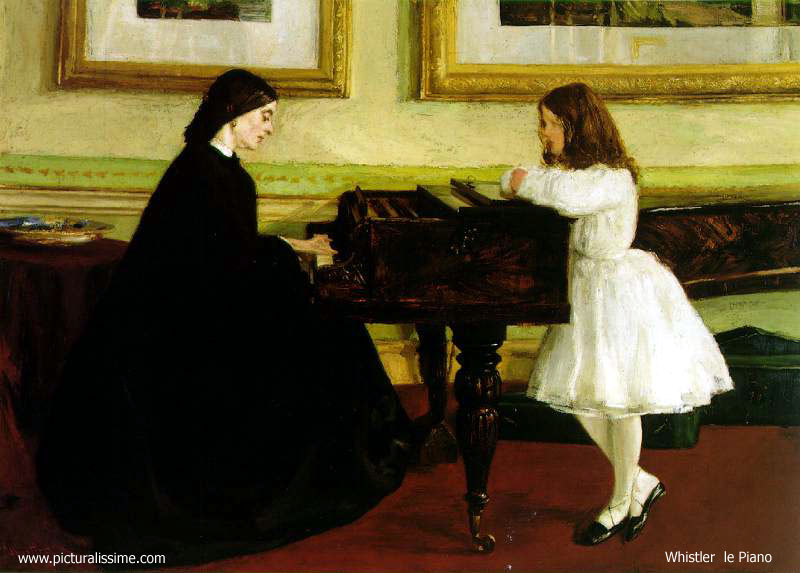 Copie Reproduction de Whistler le Piano