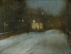 Whistler Nocture en gris et or neige à Chelsea