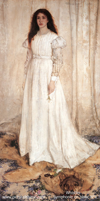 Copie Reproduction de Whistler Symphonie en Blanc N1