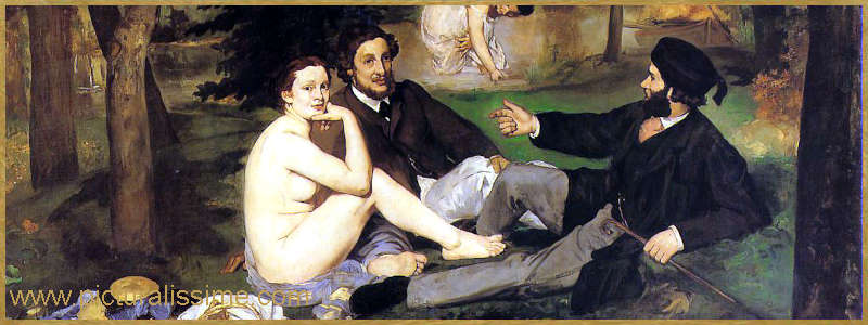 Tableau Célèbre Manet le Déjeuner sur l'herbe