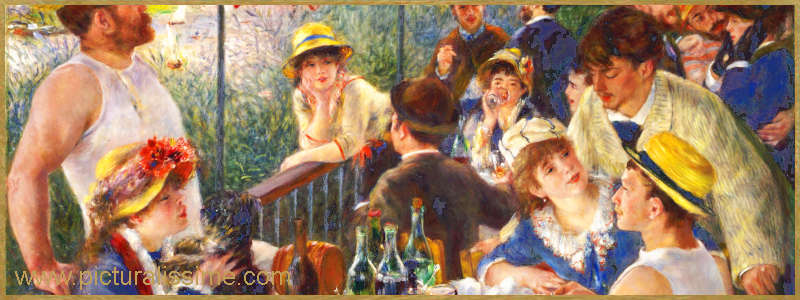 Tableau Célèbre Renoir Déjeuner des canotiers