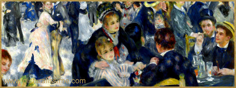 Tableau Célèbre Renoir Le Moulin de la Galette