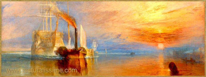 Tableau Célèbre Turner Fighting Temeraire